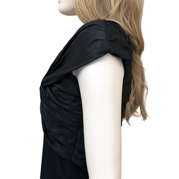 Tadashi Collection Dress Sheath Cocktail Twist Front Bodice Ruched Shoji - Picture 9 of 16
